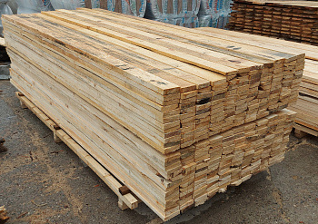 Доска профилированная 25x100x3000 хвоя, ТУ 3-4 сорт (вл.>45%, код 16.10.2) 