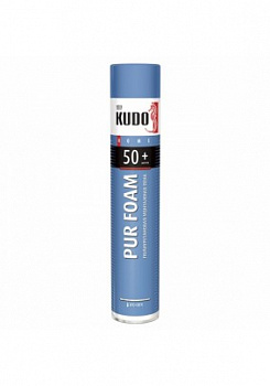  Пена монтажная "HOME 50+" 1000МЛ/800Г ВСЕСЕЗОННАЯ(12) "KUDO" (с трубкой)