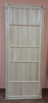 Дверь из вагонки 700х1800*35 сорт А ввертные петли